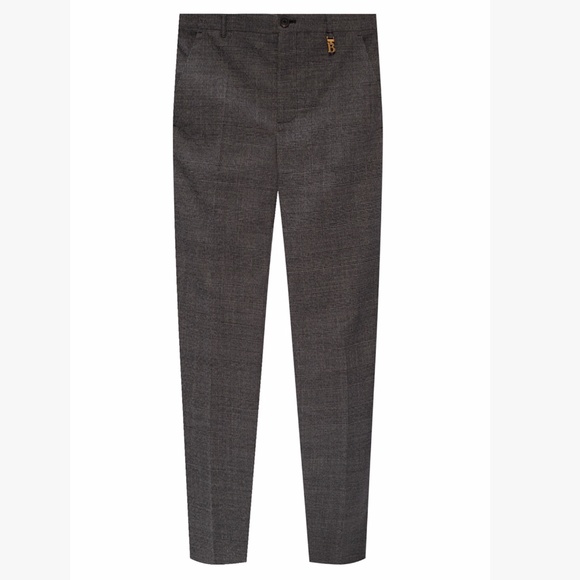 - NEW Balenciaga Grey Checked Trousers BX6